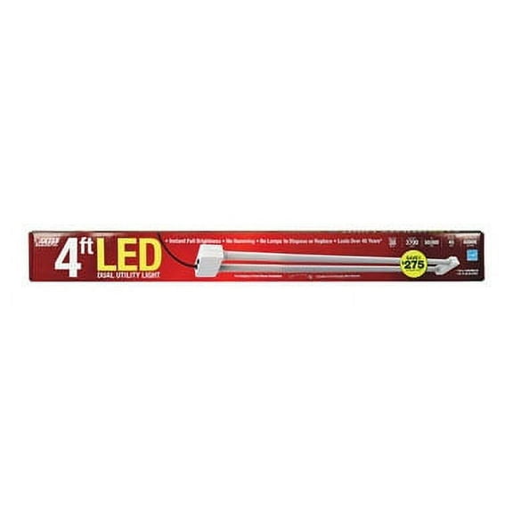 Feit Electric 4 ft. 2-Light Shop Light LED Utility Light Fixture