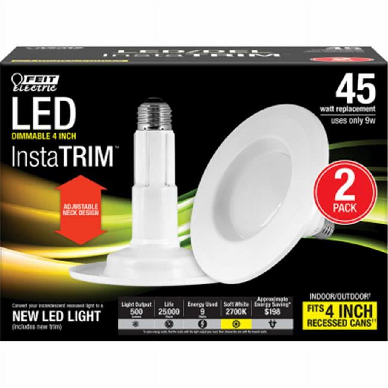 Feit Electric 4 in. LED Retrofit Kit, Pack of 2