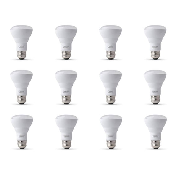 Feit Electric 45-Watt Equivalent R20 Dimmable CEC Title 20 90+ CRI E26 Flood LED Light Bulb, Soft White 2700K (12-Pack)