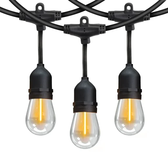 Feit Electric 48 ft LED String Light, Outdoor Weather-Resistant Patio Lighting