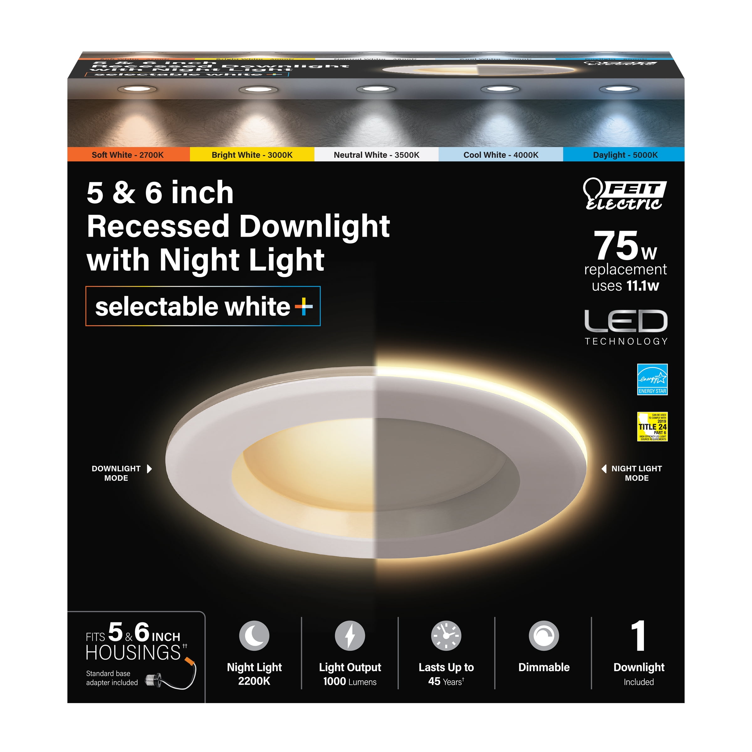 Nightglow recessed light deals