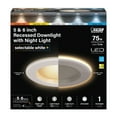thumbnail image 1 of Feit Electric 5-6 in LED 11.1 Watt (75W Equiv) Color Select  Down Nite Light Mode, E26 Adapter, Dim, 1 of 8