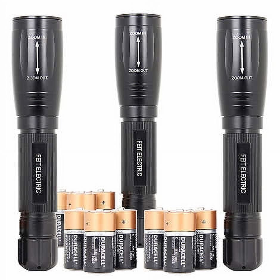 500 Lumen LED Emergency Flashlight - Adjustable Zoom with SOS and Strobe - Flashlights  Lanterns