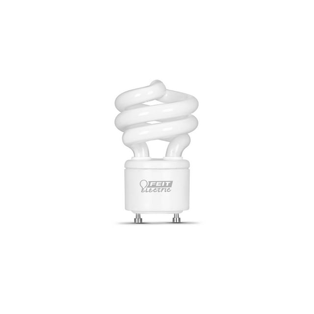 Feit Electric 60-Watt Equivalent T3 Spiral Non-Dimmable GU24 Base Compact Fluorescent CFL Light Bulb, Daylight 5000K
