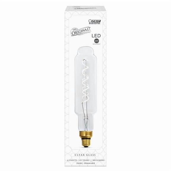 Feit Electric 60 watt Equivalence 6.5 watt 300 Lumen Bottle Vintage Filament LED Bulb, Soft White