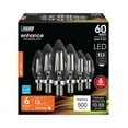 thumbnail image 1 of Feit Electric  60W Equivalence Enhance B10 E12 Candelabra LED Bulb, Soft White - Pack of 6, 1 of 1