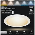 thumbnail image 1 of Feit Electric Edge-Lit 15 In. White Round 6-Way LED Flush Mount Light 74212/6WY, 1 of 13