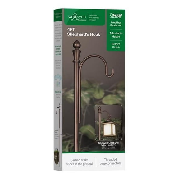 Feit Electric 8081014 48 in. Metal Shepherds Hook - Black