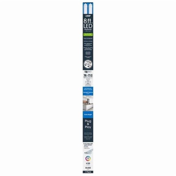 Feit Electric 96 in. 42 watts T8 & T12 Daylight Deluxe Plug In Play Linear LED