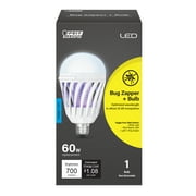 Feit Electric 9W (60W Equivalent) Daylight Bug Zapper General Purpose LED Light Bulb, Med. E26 Base