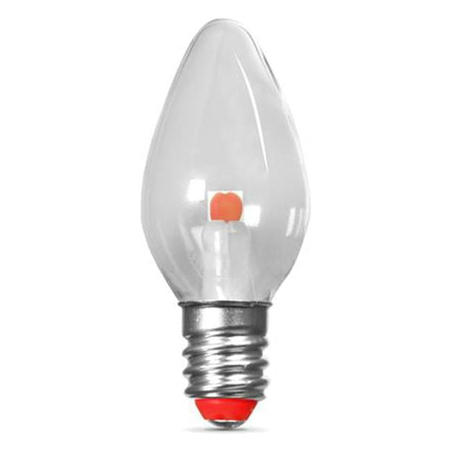 Feit Electric BPC7RLEDG22 0.25W E12 C7 LED NonDimmable Night Light