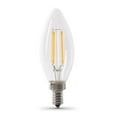 thumbnail image 1 of Feit Electric BPCTC100930CAFIL/2 100W Equivalent E12 Chandelier LED light bulbs; 2 pack, 1 of 4