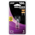 thumbnail image 1 of Feit Electric BPQ100/8.6/RP 100-Watt Halogen T4 Light Bulb, Dimmable with GY8.6 Base, Warm White, 1 of 2
