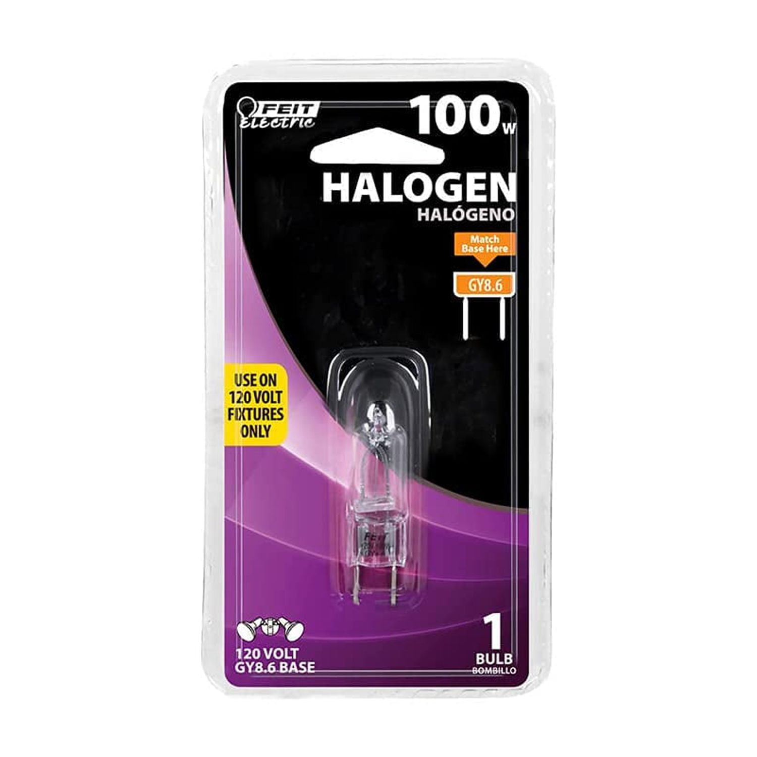 100-Watt Clear Dimmable Halogen Bi-Pin Bulb