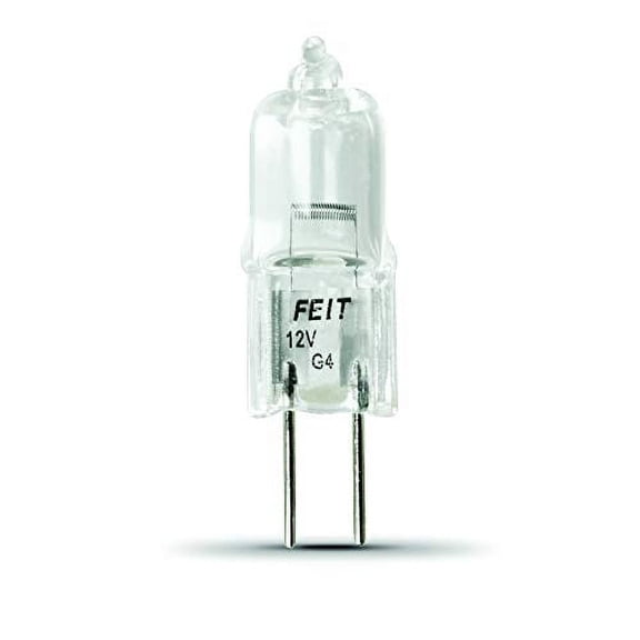 Feit Electric BPQ10T3/RP 10-Watt T3 Halogen Bulb with Bi-Pin Base, Clear, 1.25" H, BPQ10T3/RP