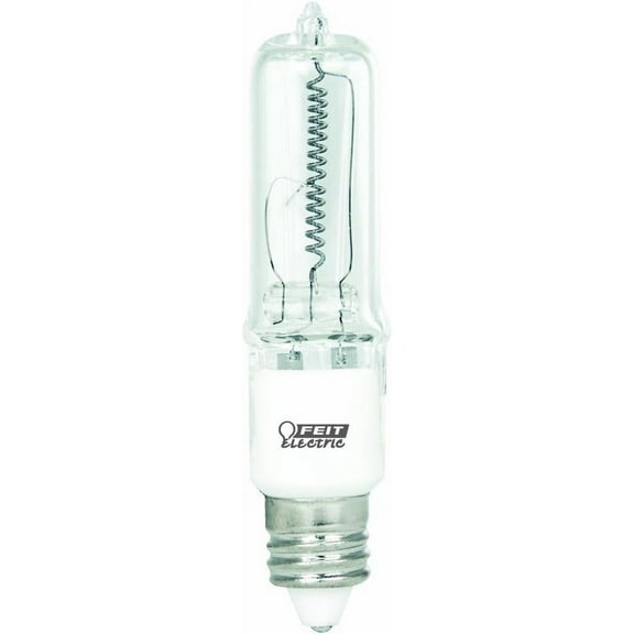 Feit Electric BPQ150/CL/MC/RP 150-Watt Mini Candelabra Base Clear Halogen