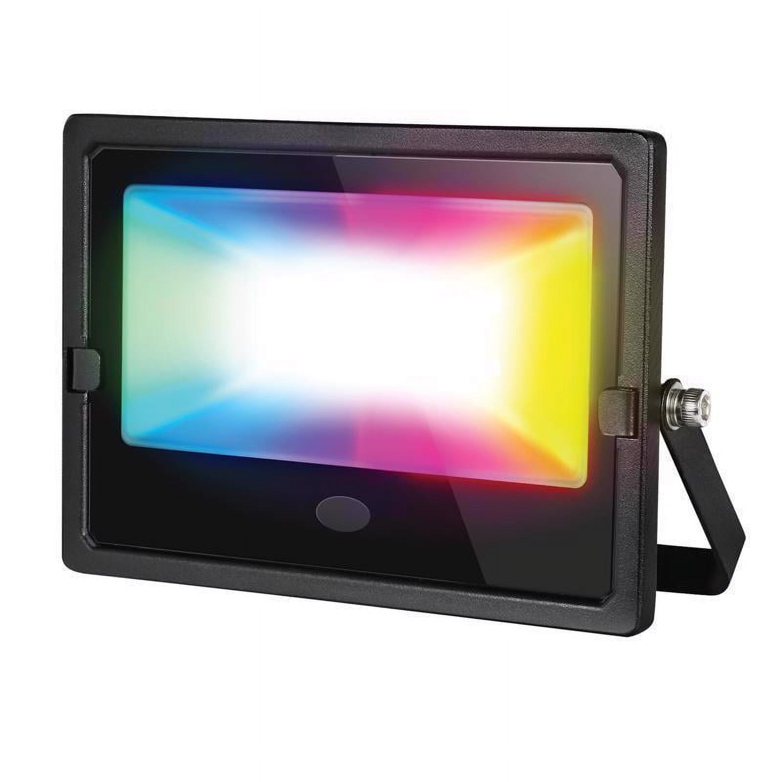 Feit Electric Color Caster Black Aluminum Multi-Color LED Floodlight