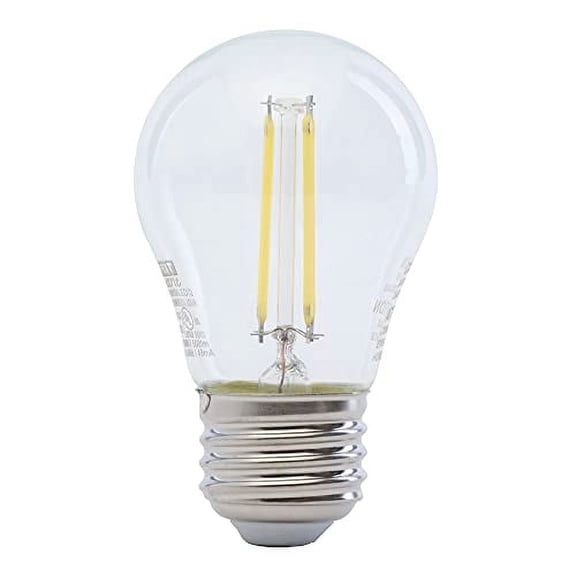 Feit Electric - Decorative Clear Glass Filament LED Dimmable 60W Equivalent Daylight (5000K) Classic A15 Light Bulb, Pack of 2 (BPA1560/850/LED/2), 60 Watt Daylight