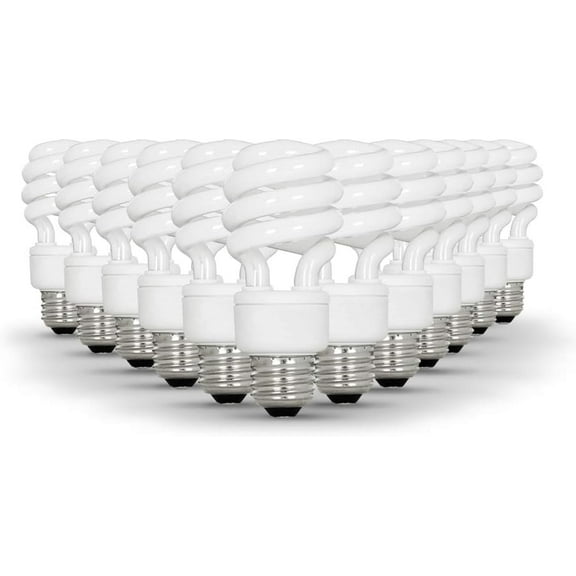 Feit Electric ESL13T/12 13-Watt Mini Twist Compact Fluorescent Lamps, 12-Pack
