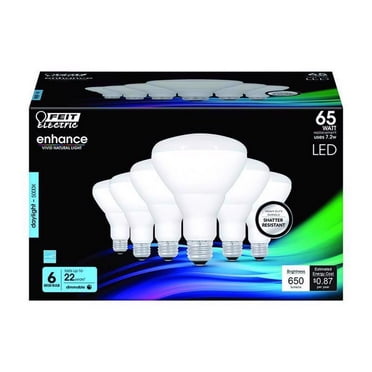 Feit Electric Enhance BR30 E26 (Medium) LED Bulb Daylight 65 Watt Equivalence 6 pk