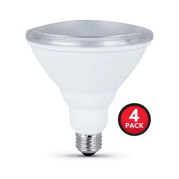 Feit Electric Enhance LED 8.3 Watts (75W Equivalent) Bright White PAR38, E26, Non-Dimmable (4 Pack)