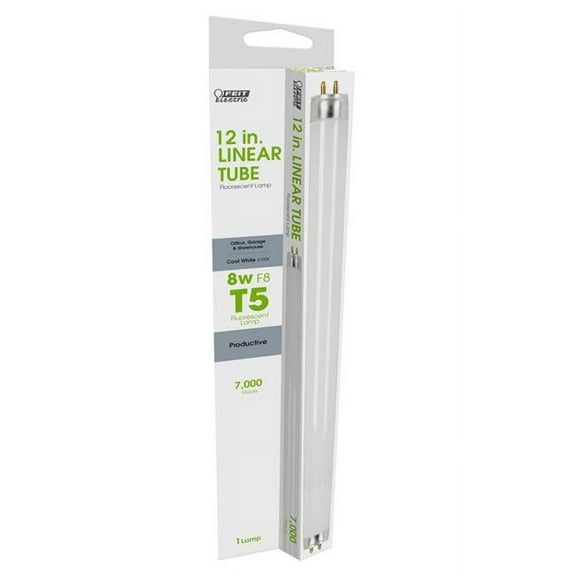Feit Electric F8T5/CW 8-Watt Fluorescent T5 Bulb