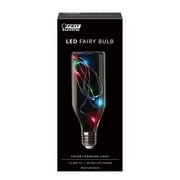 Feit Electric Fairy LED 1.5 Watts RGB Light Bulb, Bottle Shape, Med. E26 Base, Non-Dimmable