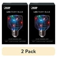 thumbnail image 1 of (2 pack) Feit Electric Fairy LED 1 Watts RGB Light Bulb, Square Shape, Medium (E26) Base, Clear, Non-Dimmable, 1 of 9