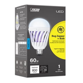 Feit Electric LED 9W (60W Eq.) Daylight (5000K), Bug Zapper Bulb, Cylinder Shape, Medium E26 Base, Non-Dimmable