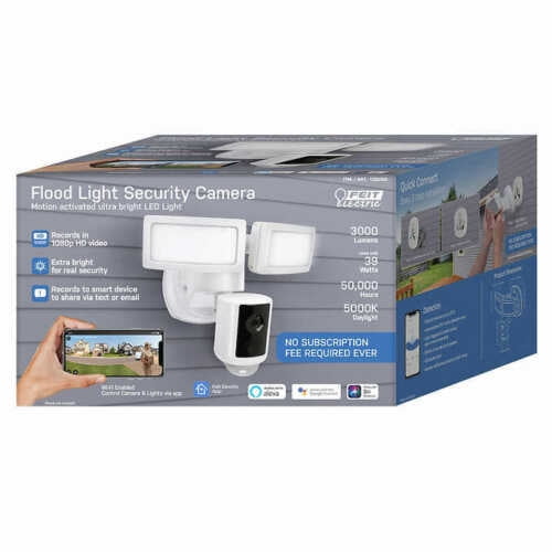 led security light with camera