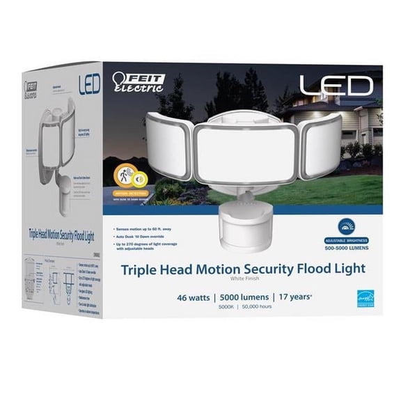 Feit Electric Motion-Sensing Hardwired LED Security Floodlight - Bronze