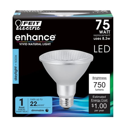 Feit Electric PAR30SDM/950CA Dimmable LED Bulb, 8.3 W, 750 Lumens