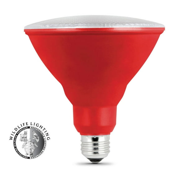 Feit Electric PAR38-R-10KLED 10K LED Light Non-Dimmable Bulb  Red
