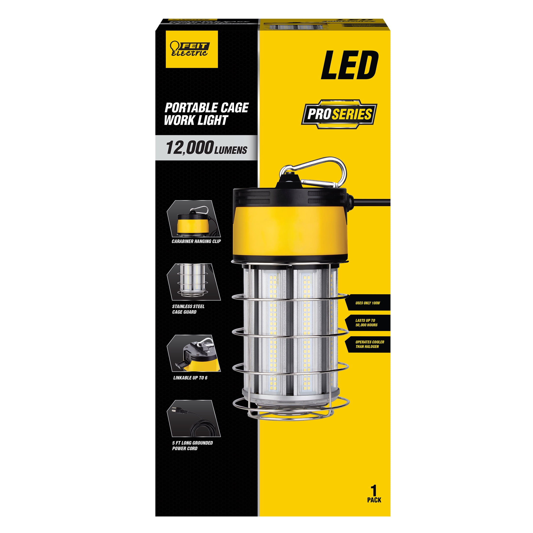 Feit Electric Series 100 Watts Lumen Plug-in Cage Lantern Portable Work Light Walmart.com