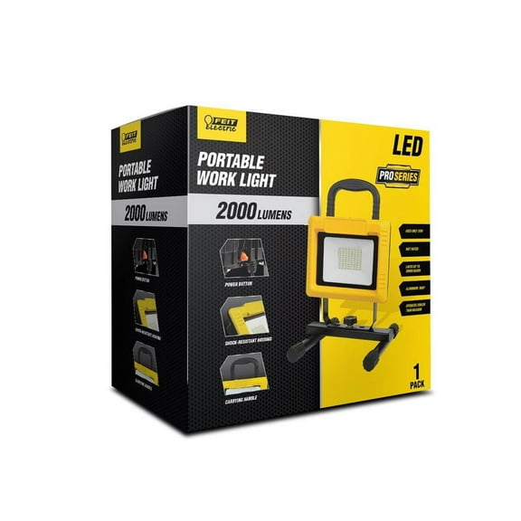 Feit Electric Pro Series LED 20 Watts Daylight 2000 Lumens of brightness 5 CCT, Plug-in Work Light