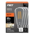 thumbnail image 1 of Feit Electric ST19 LED 8.8W (60W Equivalent) Soft White (2700K), Medium E26 Base, Clear Glass Filament, Dimmable Light Bulb 4 Pack, 1 of 7