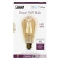 thumbnail image 1 of Feit Electric Smart LED 5W (60 Watt Equiv.) Soft White ST19 Medium (E26) Base Amber Glass Non-Dim, 1 of 10