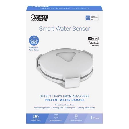 FEIT ELECTRIC - Wi-Fi Smart Water Sensor - White