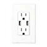 Feit Electric Wall Outlet w/2 USB Ports (White Finish)