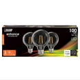 thumbnail image 1 of Feit G25 E26 (Medium) Filament LED Bulb Soft White 100 Watt Equivalence 3 pk, 1 of 7