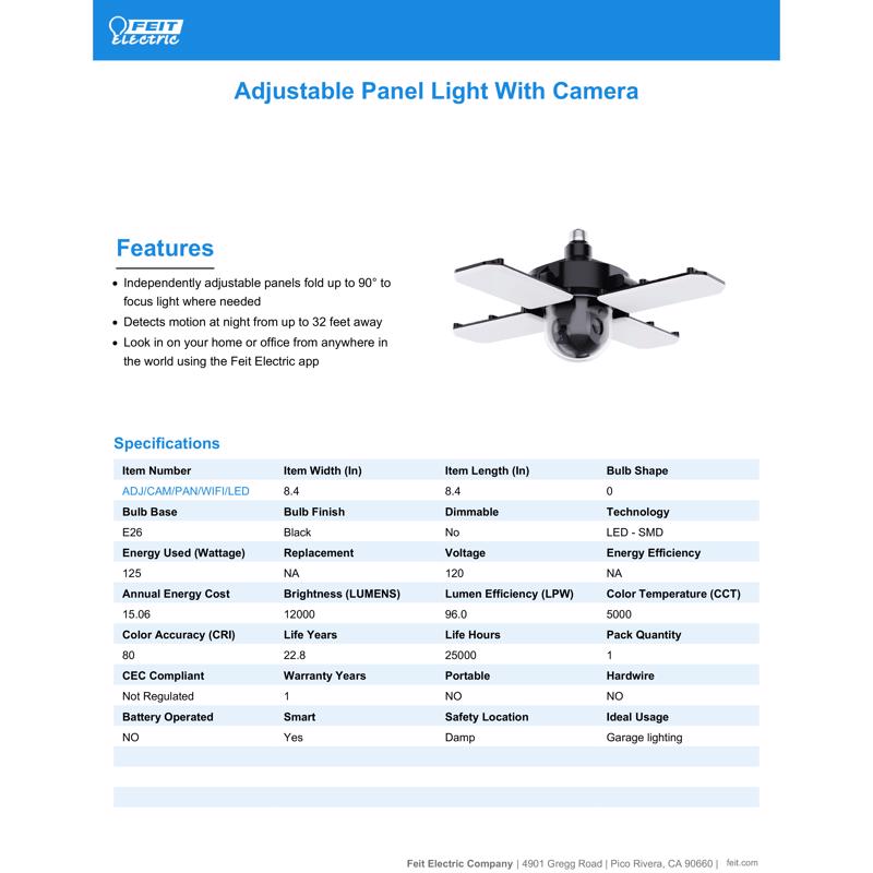 Feit Smart Home Battery Powered Indoor and Outdoor WiFi Security