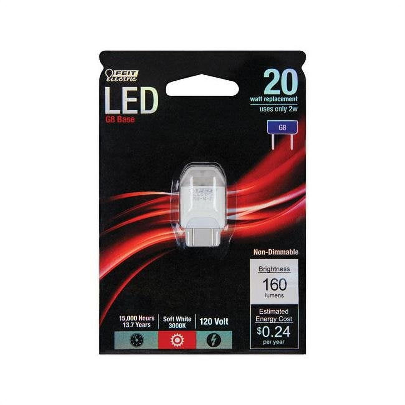 Feit T4 G8 LED Bulb Warm White 20 Watt Equivalence 1 pk Walmart