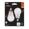 thumbnail image 1 of Feit White Filament A15 E12 (Candelabra) Filament LED Bulb Soft White 75 Watt Equivalence 2 pk, 1 of 11