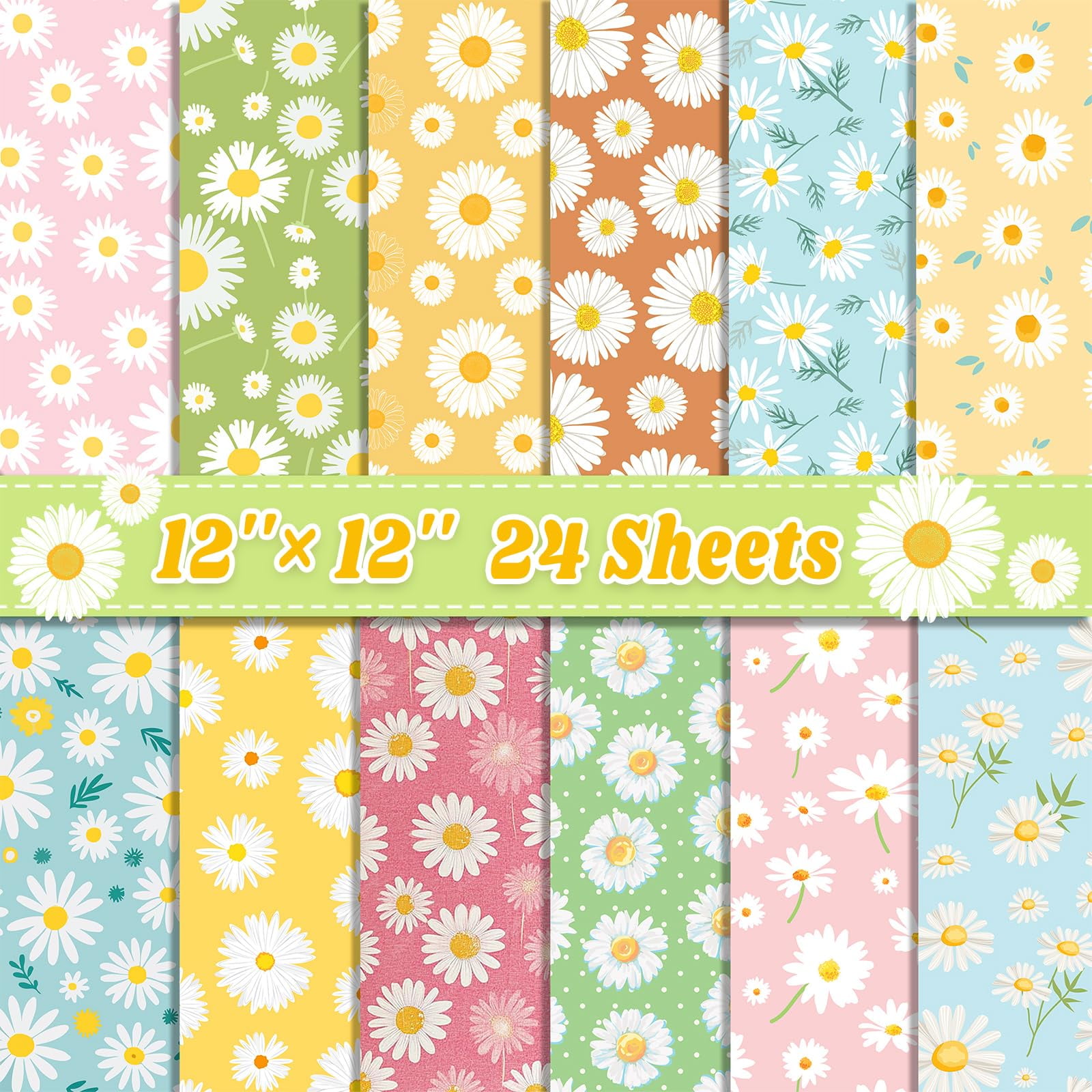 Watercolor Grandmillennial Scrapbook Papers: For Scrapbooking, Double Sided Craft Paper - View #3