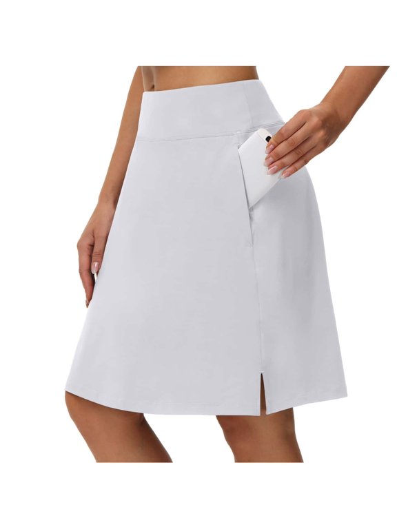 Women's Knee Length With Pockets Skort
