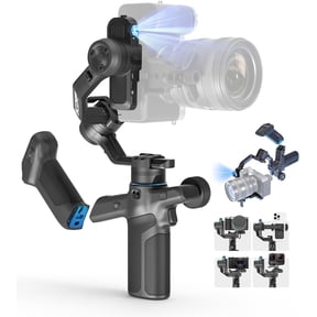FeiyuTech SCORP Mini 3 Pro 3-Axis Gimbal Camera Stabilizer, 4.4lb Payload, AI Tracking, Detachable Handle