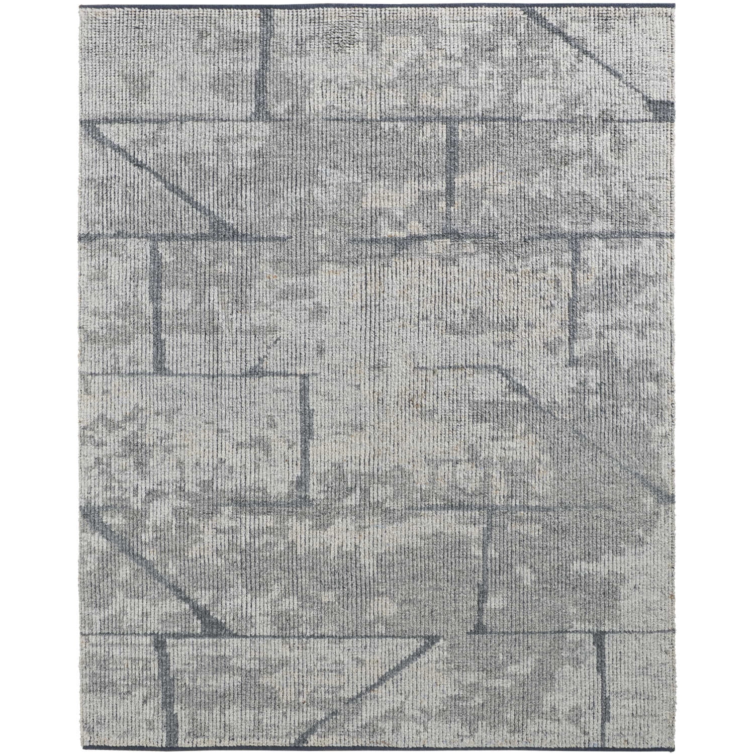 Feizy Alford Modern Abstract, Gray/Silver, 2' x 3' Accent Rug Easy Care ...
