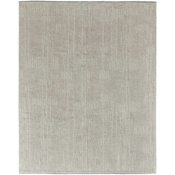 Feizy Alford Modern Solid, Ivory/Tan, 5'6" x 8'6" Area Rug Easy Care Stain Resistant Pet & Kid Friendly Classic Floor Rug for Living room Bedroom