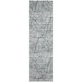 thumbnail image 1 of Feizy Atwell Transitional Abstract, Blue/Gray/Ivory, 2'8" x 8' Runner Easy Care Fade Resistant Stain Resistant Industrial Distressed Floor Rug for Living room Bedroom, 1 of 7