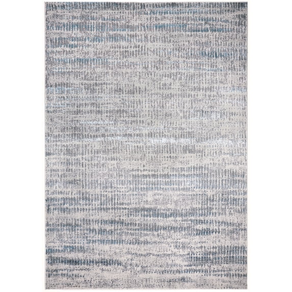 Feizy Azure Modern Abstract, Blue/Gray/Ivory, 9' 2" x 12' Area Rug, Easy Care Stain Resistant Fade Resistant, Area Rug for Living Room and Bedroom